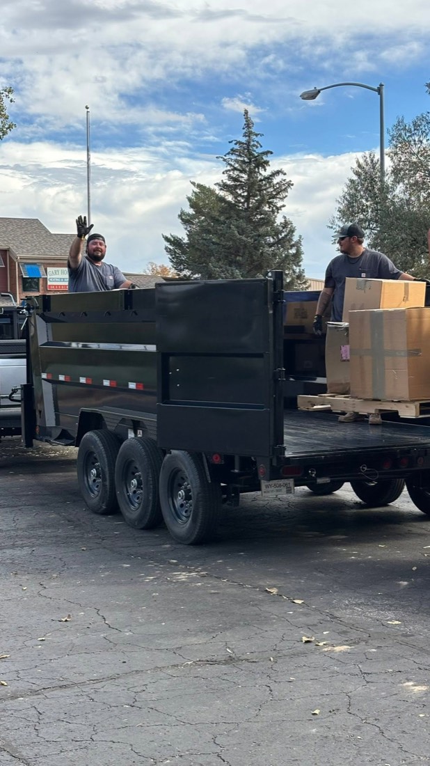 WYCO crew loading a dump trailer