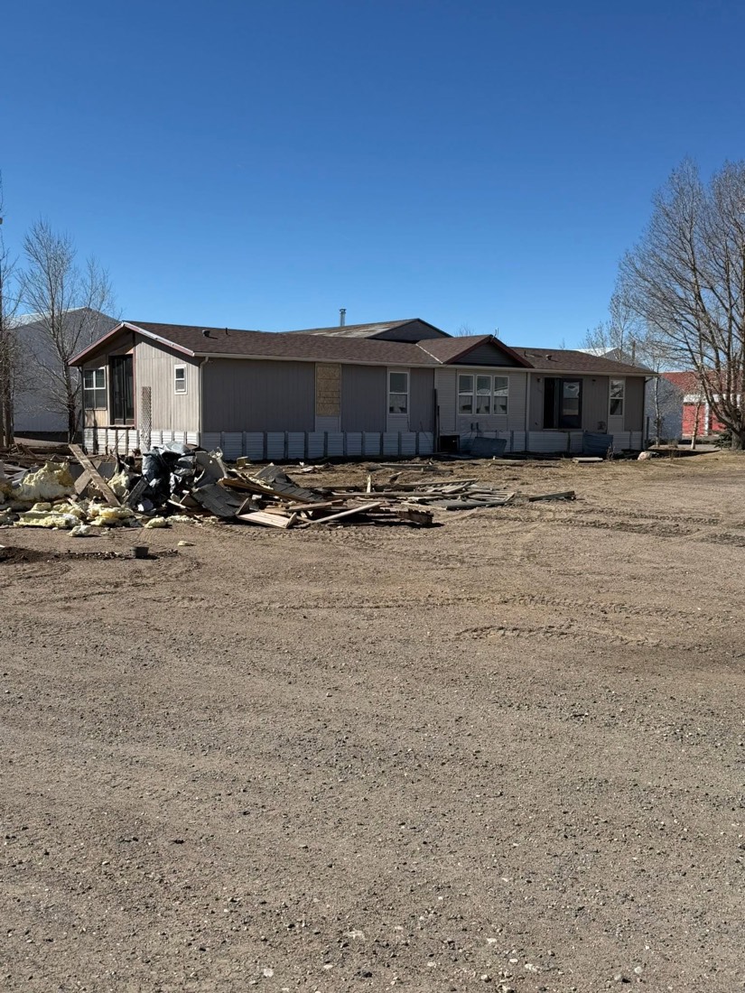 Cleared property following demolition work